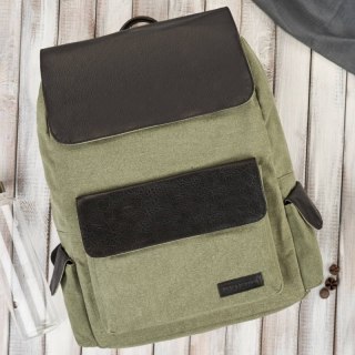 Plecak męski szkolny A4 na laptopa podróżny do pracy wegański Paolo Peruzzi E-22-GR