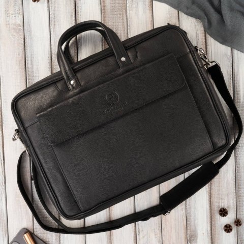 Torba męska skórzana A4 na laptopa podróżna na walizkę Paolo Peruzzi E-25-BL Torba męska skórzana A4 na laptopa podróżna na walizkę Paolo Peruzzi E-25-BL