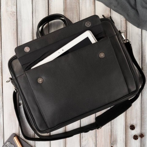 Torba męska skórzana A4 na laptopa podróżna na walizkę Paolo Peruzzi E-25-BL Torba męska skórzana A4 na laptopa podróżna na walizkę Paolo Peruzzi E-25-BL