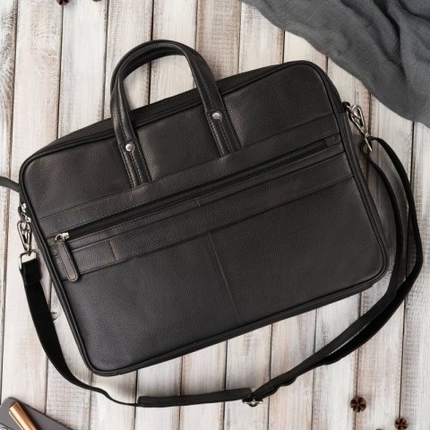 Torba męska skórzana A4 na laptopa podróżna na walizkę Paolo Peruzzi E-25-BL Torba męska skórzana A4 na laptopa podróżna na walizkę Paolo Peruzzi E-25-BL