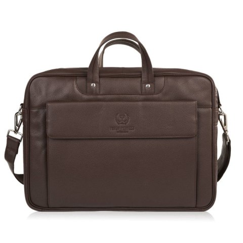 Torba męska skórzana na laptopa podróżna na walizkę Paolo Peruzzi E-25-BR Torba męska skórzana na laptopa podróżna na walizkę Paolo Peruzzi E-25-BR