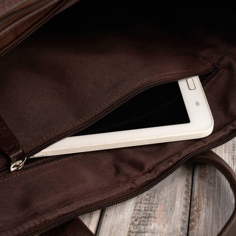 Torba męska skórzana na laptopa podróżna na walizkę Paolo Peruzzi E-25-BR Torba męska skórzana na laptopa podróżna na walizkę Paolo Peruzzi E-25-BR