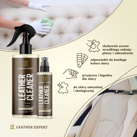 Leather Cleaner - środek do czyszczenia skóry 250 ml Leather Expert LE-05-C250 Leather Cleaner - środek do czyszczenia skóry 250 ml Leather Expert LE-05-C250