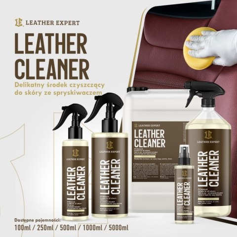 Leather Cleaner - środek do czyszczenia skóry 250 ml Leather Expert LE-05-C250 Leather Cleaner - środek do czyszczenia skóry 250 ml Leather Expert LE-05-C250