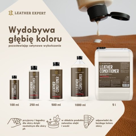 Leather Conditioner - odżywka do skóry naturalne olejki i wosk 250 ml Leather Expert LE-08-C250 Leather Conditioner - odżywka do skóry naturalne olejki i wosk 250 ml Leather Expert LE-08-C250