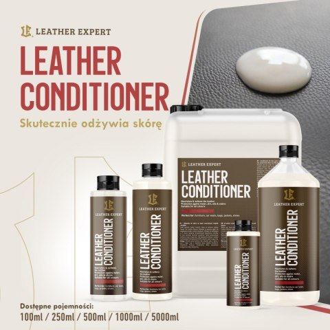 Leather Conditioner - odżywka do skóry naturalne olejki i wosk 500 ml Leather Expert LE-08-C500 Leather Conditioner - odżywka do skóry naturalne olejki i wosk 500 ml Leather Expert LE-08-C500