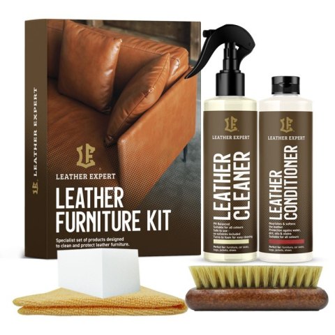 Leather Expert Furniture Kit 2x250ml - zestaw do czyszczenia i pielęgnacji mebli skórzanych LE-18-F2250 Leather Expert Furniture Kit 2x250ml - zestaw do czyszczenia i pielęgnacji mebli skórzanych LE-18-F2250