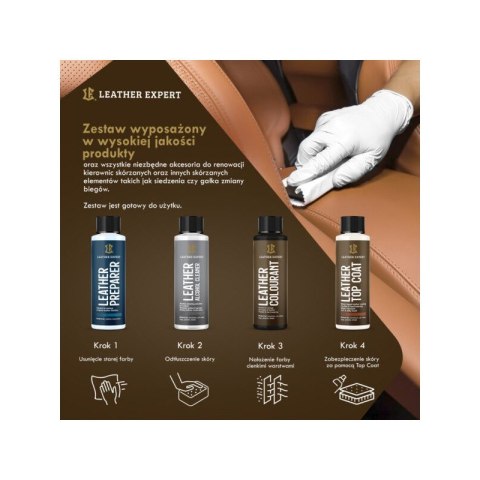 Leather Expert - zestaw do renowacji kierownicy skórzanej LE-18-SW450 Leather Expert - zestaw do renowacji kierownicy skórzanej LE-18-SW450