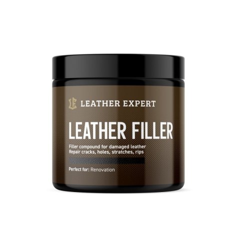 Leather Filler - szpachla do skóry w kolorze czarnym 250 ml Leather Expert LE-10-FB250 Leather Filler - szpachla do skóry w kolorze czarnym 250 ml Leather Expert LE-10-FB250
