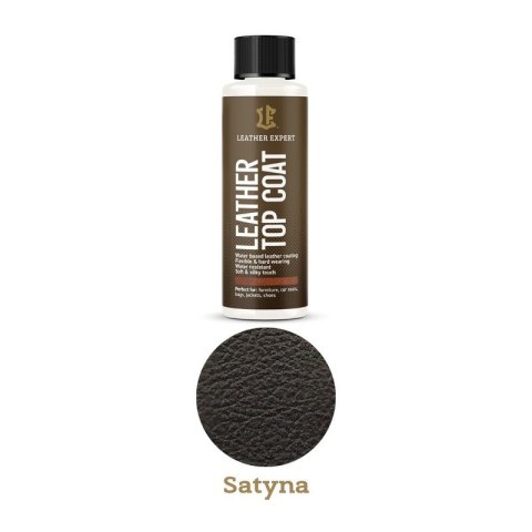 Top Coat Satin lakier bezbarwny do skóry 250ml satynowy LE-17-TCS250 Top Coat Satin lakier bezbarwny do skóry 250ml satynowy LE-17-TCS250