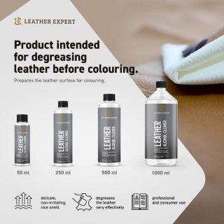 Leather Alcohol Cleaner - odtłuszczacz do skóry 1000 ml Leather Expert LE-01-AC1000