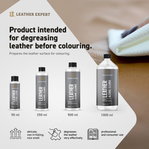 Leather Alcohol Cleaner - odtłuszczacz do skóry 1000 ml Leather Expert LE-01-AC1000 Leather Alcohol Cleaner - odtłuszczacz do skóry 1000 ml Leather Expert LE-01-AC1000