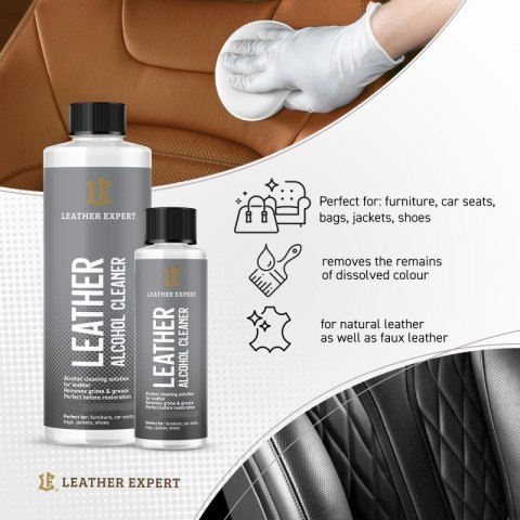 Leather Alcohol Cleaner - odtłuszczacz do skóry 1000 ml Leather Expert LE-01-AC1000 Leather Alcohol Cleaner - odtłuszczacz do skóry 1000 ml Leather Expert LE-01-AC1000