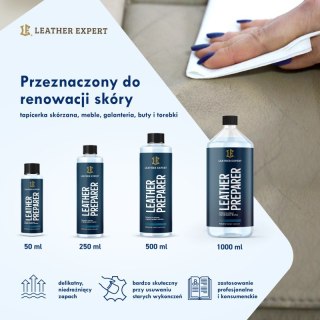 Leather Expert Preparer - zmywacz do skóry naturalnej 250ml LE-14-P250