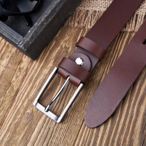 Pasek męski skórzany do jeansów brązowy klasyczny 110 cm Paolo Peruzzi PG-03-BRBL-110 Pasek męski skórzany do jeansów brązowy klasyczny 110 cm Paolo Peruzzi PG-03-BRBL-110