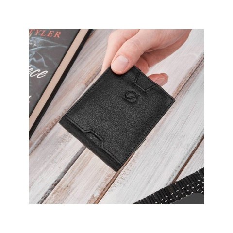 Portfel męski skórzany slim mały czarno-brązowy RFID Brodrene G-11-BLBR Portfel męski skórzany slim mały czarno-brązowy RFID Brodrene G-11-BLBR