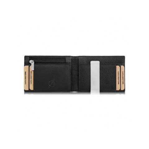 Portfel męski skórzany slim mały czarny RFID Brodrene G-11-BL Portfel męski skórzany slim mały czarny RFID Brodrene G-11-BL