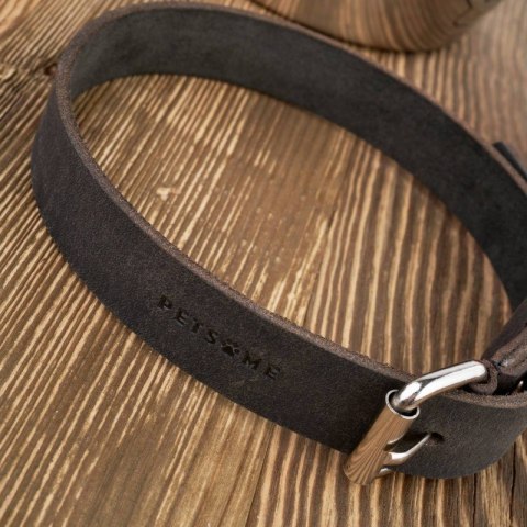 Obroża dla psa skórzana brązowa rozmiar L/XL Petsome 16P02L Obroża dla psa skórzana brązowa rozmiar L/XL Petsome 16P02L