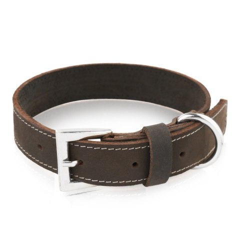 Obroża dla psa skórzana w stylu vintage brązowa rozmiar S/M Petsome 17P02S Obroża dla psa skórzana w stylu vintage brązowa rozmiar S/M Petsome 17P02S