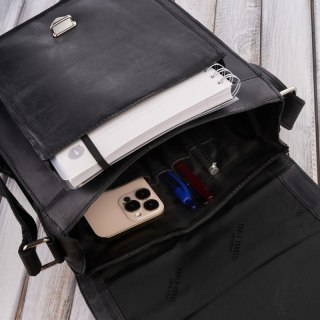 Skórzana męska torba na ramię w stylu vintage Paolo Peruzzi T-91-HBL