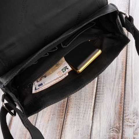 Skórzana męska torba na ramię w stylu vintage Paolo Peruzzi T-91-HBL Skórzana męska torba na ramię w stylu vintage Paolo Peruzzi T-91-HBL