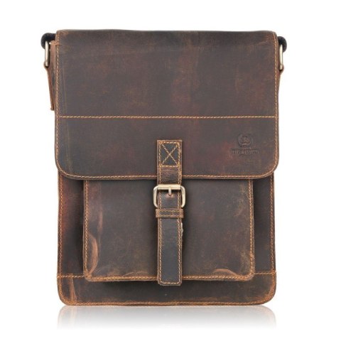 Torba męska na ramię skórzana vintage Paolo Peruzzi T-91-HBR Torba męska na ramię skórzana vintage Paolo Peruzzi T-91-HBR