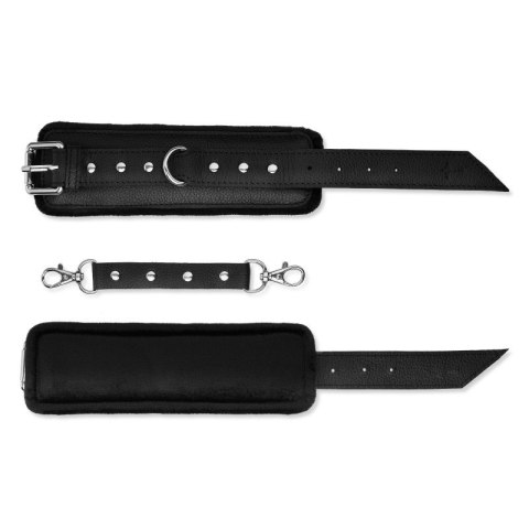Skórzane kajdanki z welurem Handcuffs 34S01U Skórzane kajdanki z welurem Handcuffs 34S01U