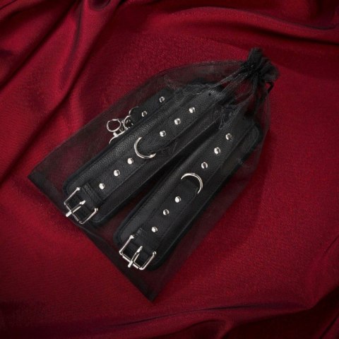Skórzane kajdanki z welurem Handcuffs 34S01U Skórzane kajdanki z welurem Handcuffs 34S01U