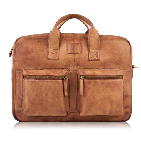 Torba na laptopa skórzana z uchwytem na walizkę Paolo Peruzzi AV-01-CG Torba na laptopa skórzana z uchwytem na walizkę Paolo Peruzzi AV-01-CG