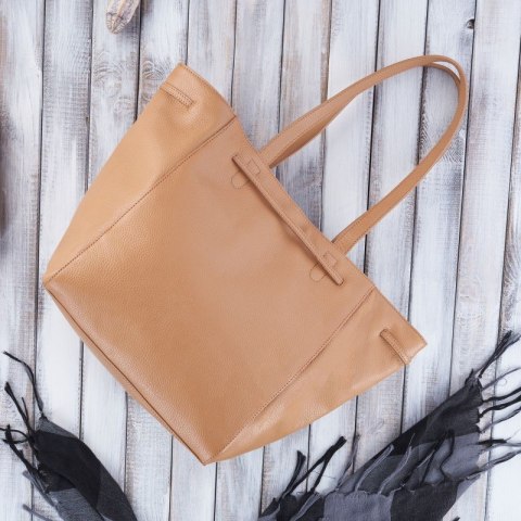 Torba shopper skórzana damska na ramię Paolo Peruzzi IN-64-CG Torba shopper skórzana damska na ramię Paolo Peruzzi IN-64-CG
