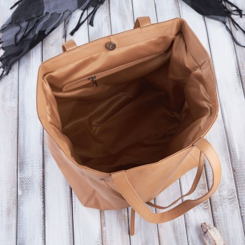 Torba shopper skórzana damska na ramię Paolo Peruzzi IN-64-CG Torba shopper skórzana damska na ramię Paolo Peruzzi IN-64-CG