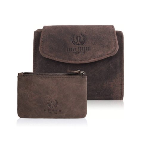 Zestaw prezentowy ZUP-40-BR portfel damski skórzany T-12 etui T-51 Zestaw prezentowy ZUP-40-BR portfel damski skórzany T-12 etui T-51