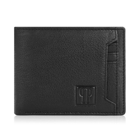 Czarny portfel męski skórzany RFID Paolo Peruzzi T-78-BL Czarny portfel męski skórzany RFID Paolo Peruzzi T-78-BL