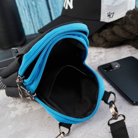 Lekka sportowa saszetka męska na ramię SP-03-BLUE Lekka sportowa saszetka męska na ramię SP-03-BLUE