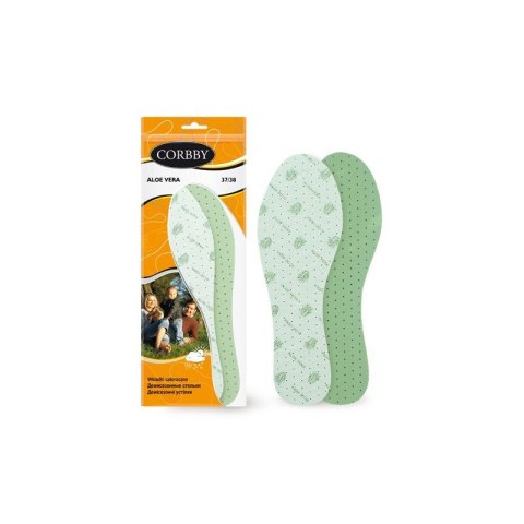 R 35/36 - Wkładki do butów Aloe Vera całoroczne Corbby R 35/36 - Wkładki do butów Aloe Vera całoroczne Corbby