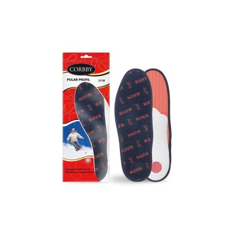 R. 45/46 - Zimowe wkładki do butów ortopedyczne Polar Profil Corbby R. 45/46 - Zimowe wkładki do butów ortopedyczne Polar Profil Corbby