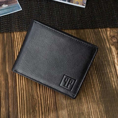 Czarny portfel męski skórzany Paolo Peruzzi RFID T-67-BL Czarny portfel męski skórzany Paolo Peruzzi RFID T-67-BL