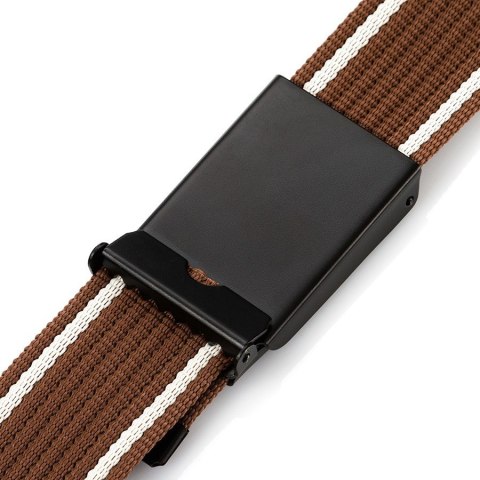 Pasek męski parciany brązowy Paolo Peruzzi PW-08-115 CM Pasek męski parciany brązowy Paolo Peruzzi PW-08-115 CM