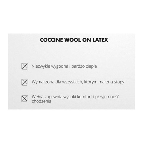 R.37 - Wkładki wełna na lateksie Coccine Wool on Latex R.37 - Wkładki wełna na lateksie Coccine Wool on Latex