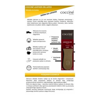 R.45 - Skórzane wkładki Leather on Latex Coccine