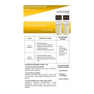 R.46 - Wkładki wełna na lateksie Coccine Wool on Latex