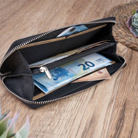 Zestaw prezentowy dla niej portfel damski skórzany T-08-BL i etui T-51-BL Zestaw prezentowy dla niej portfel damski skórzany T-08-BL i etui T-51-BL