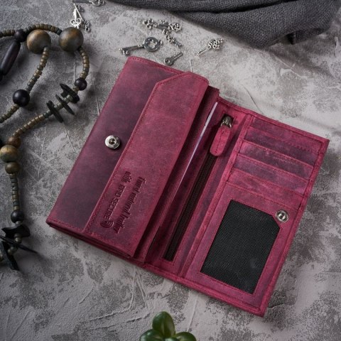 Zestaw prezentowy dla niej portfel damski skórzany T-44-CHR i etui T-51-CHR Zestaw prezentowy dla niej portfel damski skórzany T-44-CHR i etui T-51-CHR
