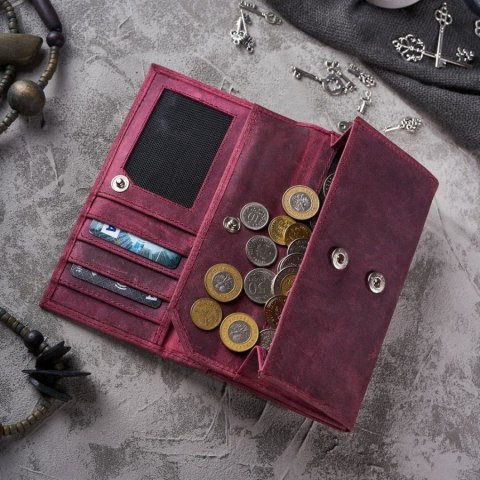 Zestaw prezentowy dla niej portfel damski skórzany T-44-CHR i etui T-51-CHR Zestaw prezentowy dla niej portfel damski skórzany T-44-CHR i etui T-51-CHR