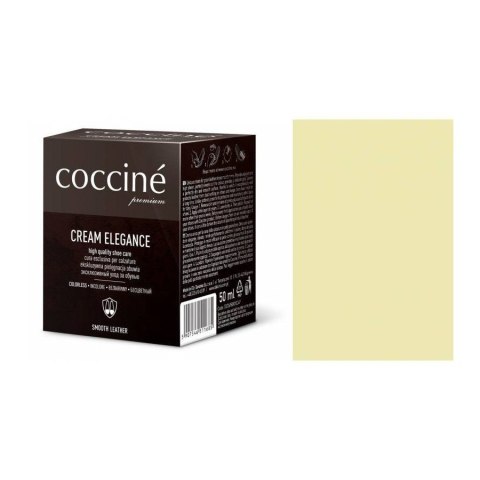 Pasta do butów krem do skóry gładkiej Cream Elegance kość słoniowa 50 ml Pasta do butów krem do skóry gładkiej Cream Elegance kość słoniowa 50 ml
