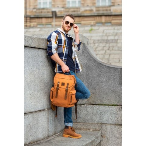 Plecak męski duży vintage Paolo Peruzzi T-19-LB Plecak męski duży vintage Paolo Peruzzi T-19-LB