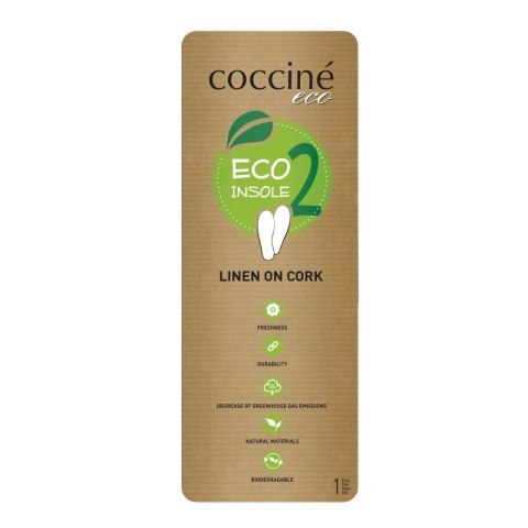 R. 45-46 - Ekologiczne wkładki do butów len na korku Coccine R. 45-46 - Ekologiczne wkładki do butów len na korku Coccine