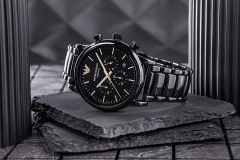 Zegarek Męski Emporio Armani Dress Ceramic AR1509 + BOX Zegarek Męski Emporio Armani Dress Ceramic AR1509 + BOX