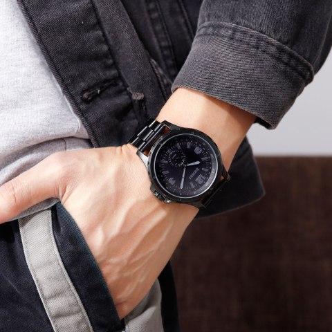 Zegarek Męski Skmei 1513BK + BOX Zegarek Męski Skmei 1513BK + BOX