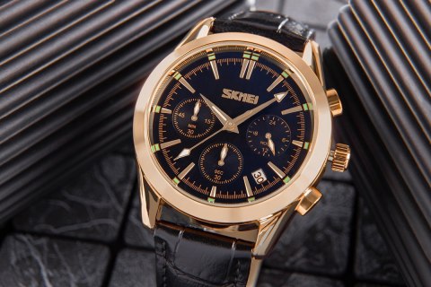 Zegarek Męski Skmei 9127BK + BOX Zegarek Męski Skmei 9127BK + BOX